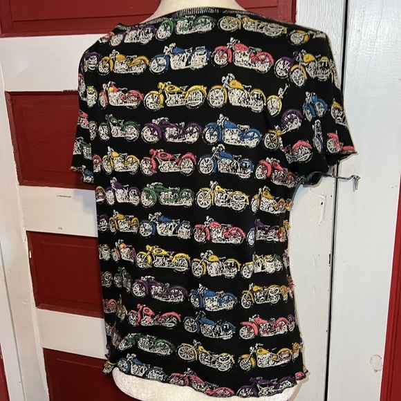 Vintage Motorcycle Print Shirt M - Picture 3 of 7